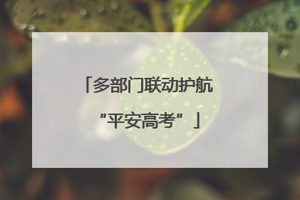 多部门联动护航“平安高考”