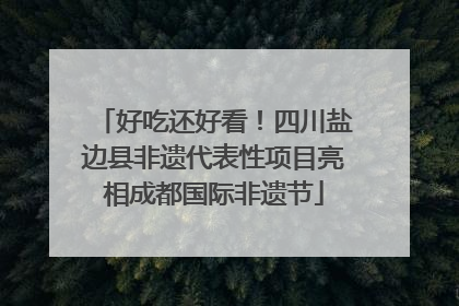 好吃还好看！四川盐边县非遗代表性项目亮相成都国际非遗节