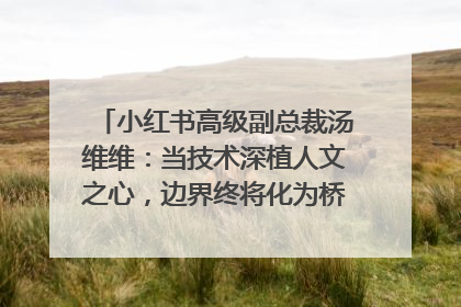 小红书高级副总裁汤维维：当技术深植人文之心，边界终将化为桥梁｜聚焦2025文化强国建设高峰论坛
