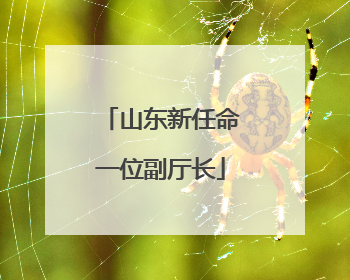 山东新任命一位副厅长