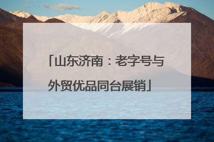 山东济南：老字号与外贸优品同台展销