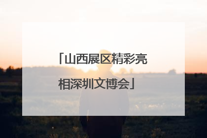 山西展区精彩亮相深圳文博会