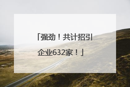 强劲！共计招引企业632家！