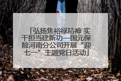 弘扬焦裕禄精神 实干担当建新功—国元保险河南分公司开展“迎七一”主题党日活动