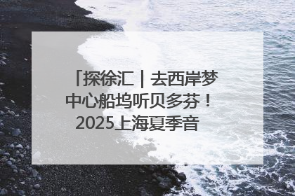 探徐汇｜去西岸梦中心船坞听贝多芬！2025上海夏季音乐节公布节目阵容