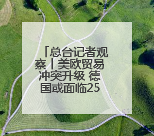 总台记者观察丨美欧贸易冲突升级 德国或面临2500亿欧元累计损失