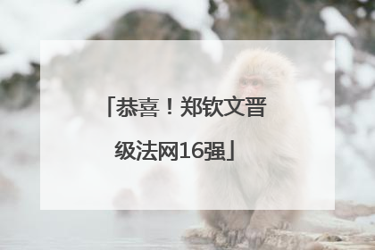 恭喜！郑钦文晋级法网16强