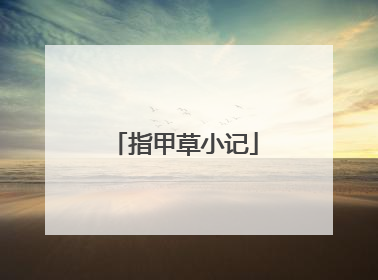 指甲草小记