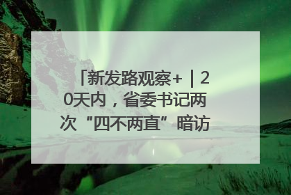 新发路观察+｜20天内，省委书记两次“四不两直”暗访，有何深意？
