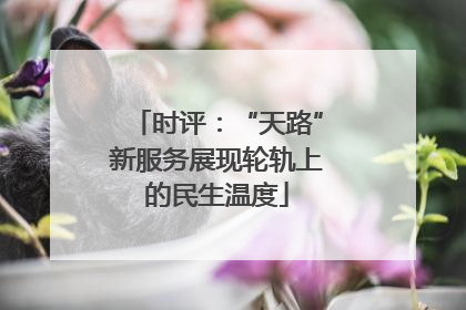 时评：“天路”新服务展现轮轨上的民生温度
