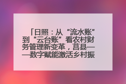 日照：从“流水账”到“云台账”看农村财务管理新变革，莒县——数字赋能激活乡村振兴“一池春水”