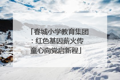 春城小学教育集团：红色基因薪火传 童心向党启新程
