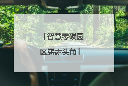 智慧零碳园区崭露头角