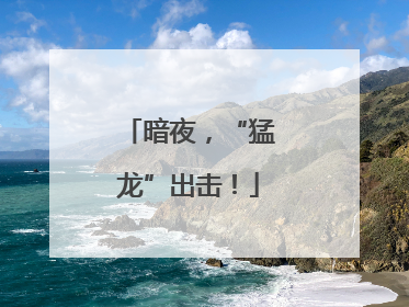 暗夜，“猛龙”出击！