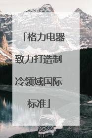 格力电器致力打造制冷领域国际标准