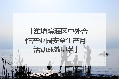 潍坊滨海区中外合作产业园安全生产月活动成效显著