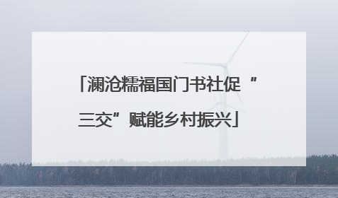 澜沧糯福国门书社促“三交”赋能乡村振兴