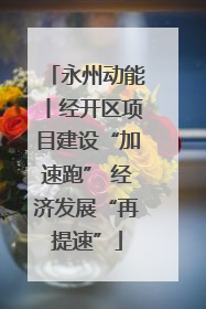 永州动能丨经开区项目建设“加速跑” 经济发展“再提速”