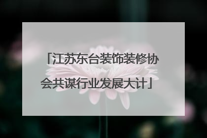 江苏东台装饰装修协会共谋行业发展大计