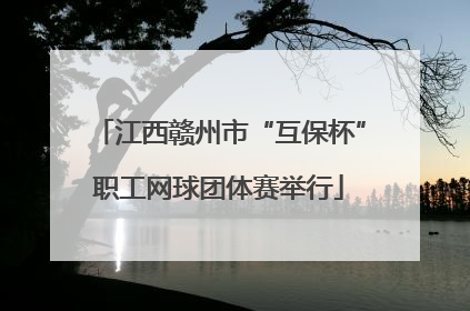 江西赣州市“互保杯”职工网球团体赛举行