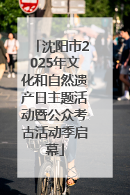 沈阳市2025年文化和自然遗产日主题活动暨公众考古活动季启幕