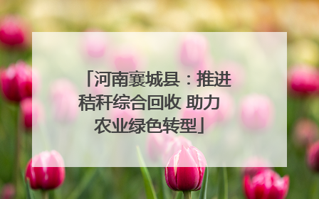 河南襄城县：推进秸秆综合回收 助力农业绿色转型