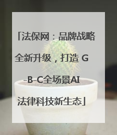 法保网：品牌战略全新升级，打造 G-B-C全场景AI法律科技新生态