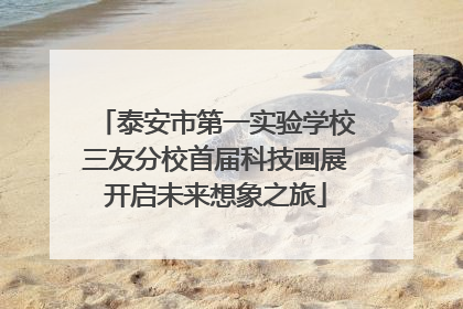 泰安市第一实验学校三友分校首届科技画展开启未来想象之旅