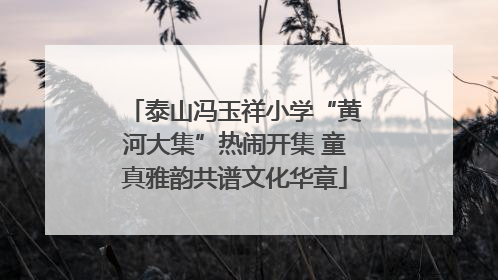泰山冯玉祥小学“黄河大集”热闹开集 童真雅韵共谱文化华章