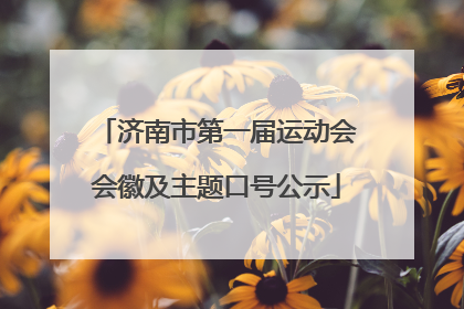 济南市第一届运动会会徽及主题口号公示