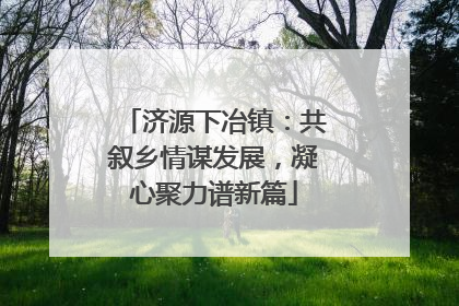 济源下冶镇：共叙乡情谋发展，凝心聚力谱新篇
