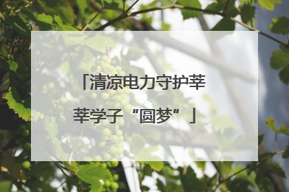 清凉电力守护莘莘学子“圆梦”