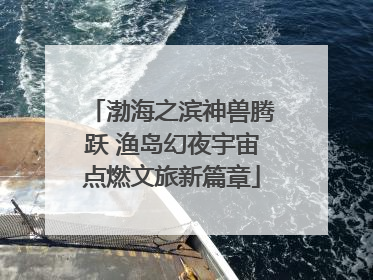 渤海之滨神兽腾跃 渔岛幻夜宇宙点燃文旅新篇章