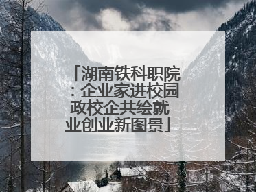 湖南铁科职院：企业家进校园 政校企共绘就业创业新图景