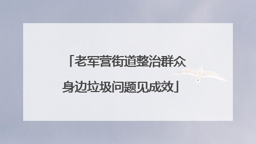 老军营街道整治群众身边垃圾问题见成效