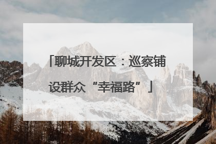聊城开发区：巡察铺设群众“幸福路”