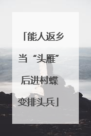 能人返乡当“头雁” 后进村蝶变排头兵