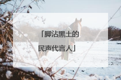 脚沾黑土的民声代言人