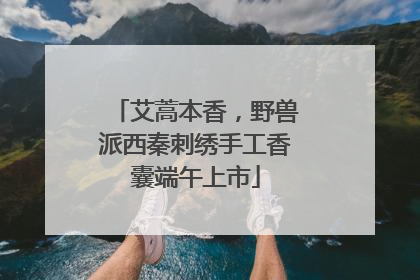 艾蒿本香，野兽派西秦刺绣手工香囊端午上市