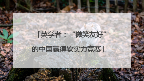 英学者：“微笑友好”的中国赢得软实力竞赛
