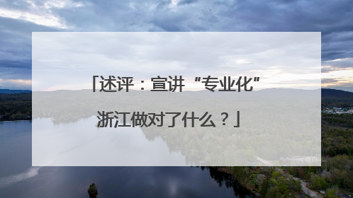 述评：宣讲“专业化” 浙江做对了什么？