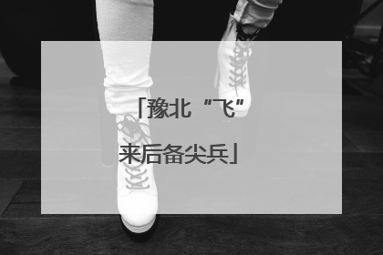豫北“飞”来后备尖兵