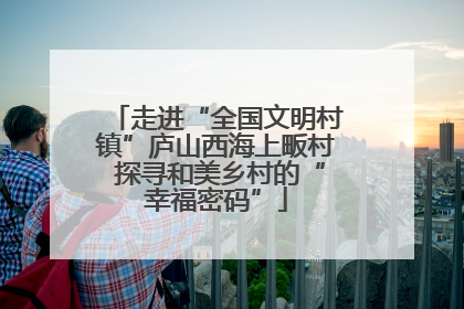 走进“全国文明村镇”庐山西海上畈村 探寻和美乡村的“幸福密码”
