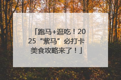 跑马+逛吃！2025“紫马”必打卡美食攻略来了！