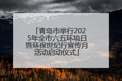 青岛市举行2025年全市六五环境日暨环保世纪行宣传月活动启动仪式
