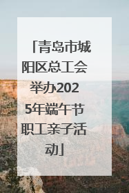 青岛市城阳区总工会举办2025年端午节职工亲子活动