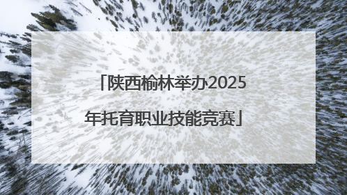 陕西榆林举办2025年托育职业技能竞赛