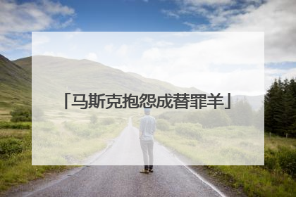 马斯克抱怨成替罪羊