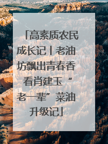 高素质农民成长记丨老油坊飘出青春香 看肖建玉“老一辈”菜油升级记