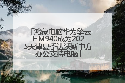 鸿蒙电脑华为擎云 HM940成为2025天津夏季达沃斯中方办公支持电脑